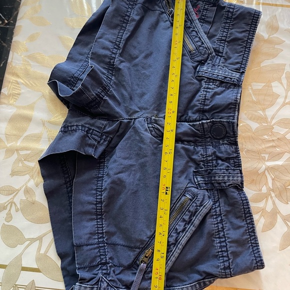 Set Of 2 American Eagle Outfitters Cotton  Shorts Sz 0/ 00 Blue/ Coral - Picture 6 of 9